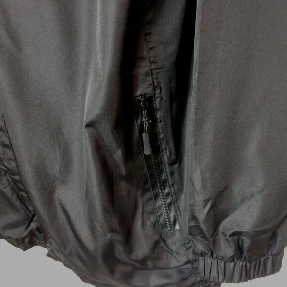 Swisswell Mens Waterproof Jacket L Black Lightweight Reflective Hooded Wind - Picture 5 of 7